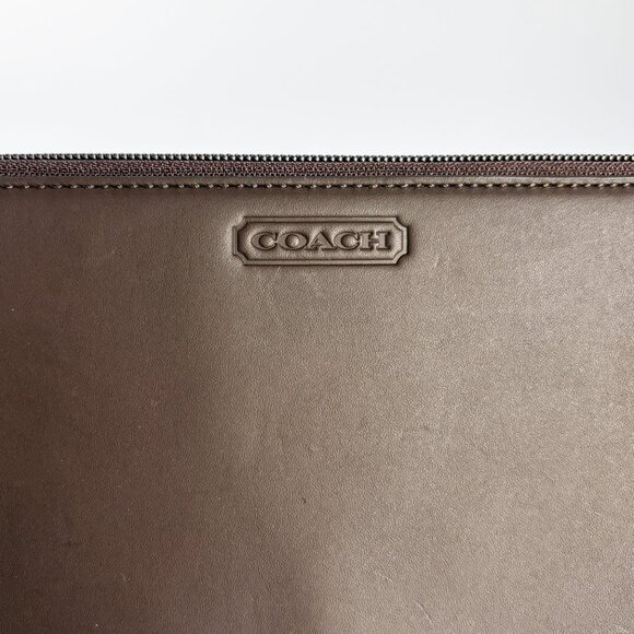 Coach Leather Tie Case Style 7320 Vintage 1990s Brown Leather Business Travel - Picture 2 of 6